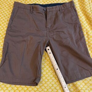 Volcom Brown Flat Front Shorts Versatile Style size 34. Like new